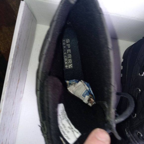 Sperrys top side womens duck boots size 9 black - Picture 5 of 6